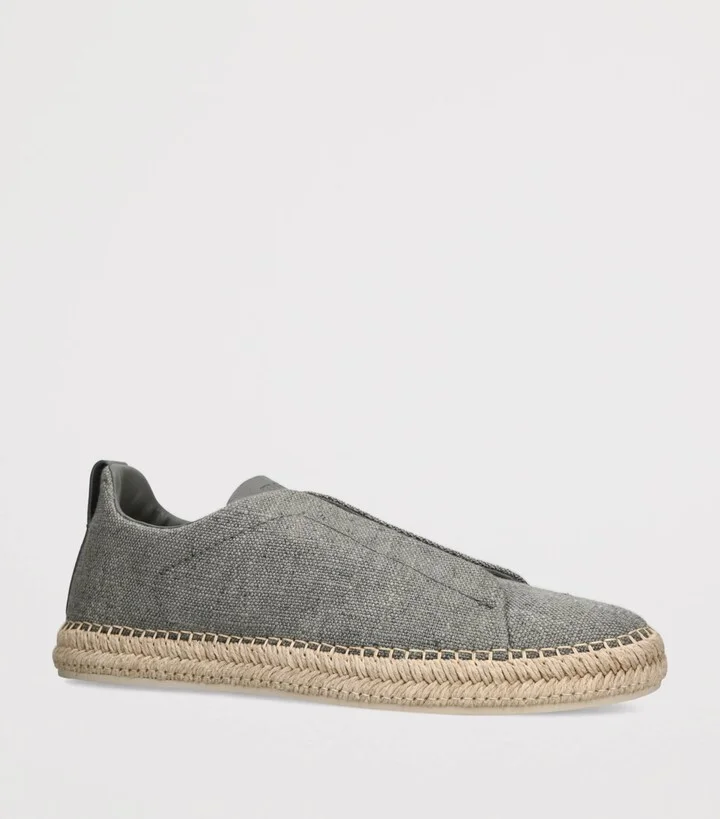Zegna Canvas Triple Stitch Espadrilles - Image 3