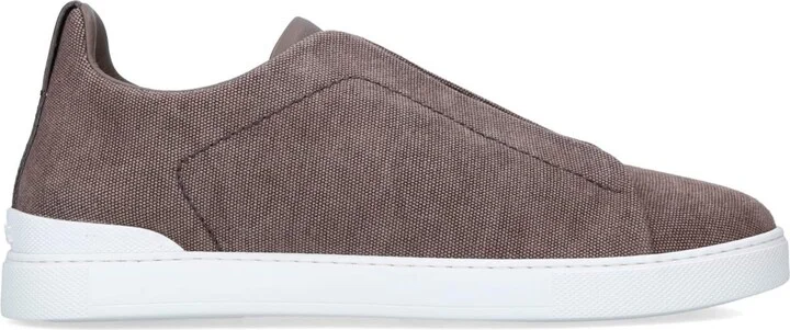 Zegna Canvas Triple Stitch Sneakers