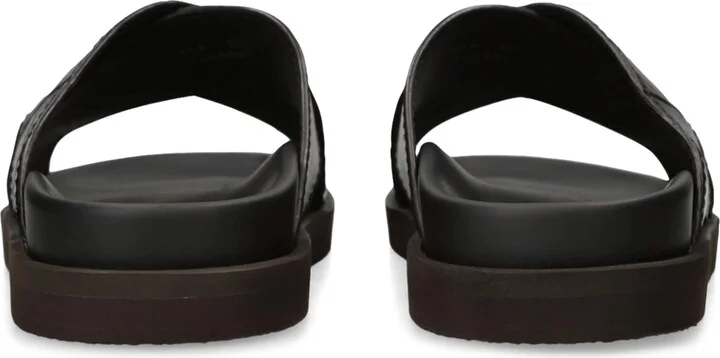 Zegna Crocodile Leather Panarea Slides - Image 2