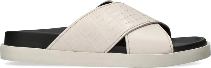 Zegna Crocodile Leather Panarea Slides