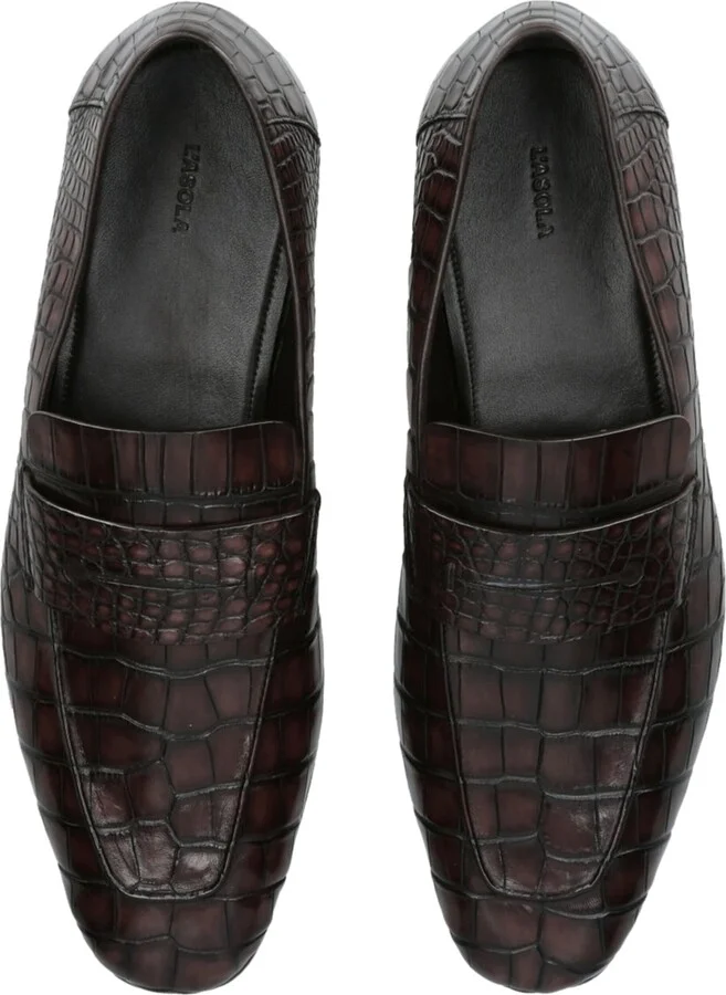 Zegna Crocodile Leather Penny Loafers - Image 4