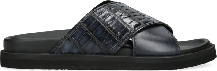 Zegna Crocodile Leather Sandals