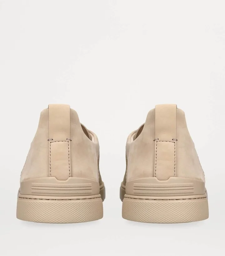 Zegna Crocodile Leather Triple Stitch Secondskin Sneakers - Image 2