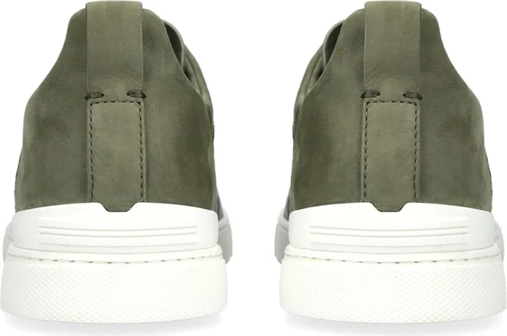 Zegna Crocodile Leather Triple Stitch Secondskin Sneakers - Image 2