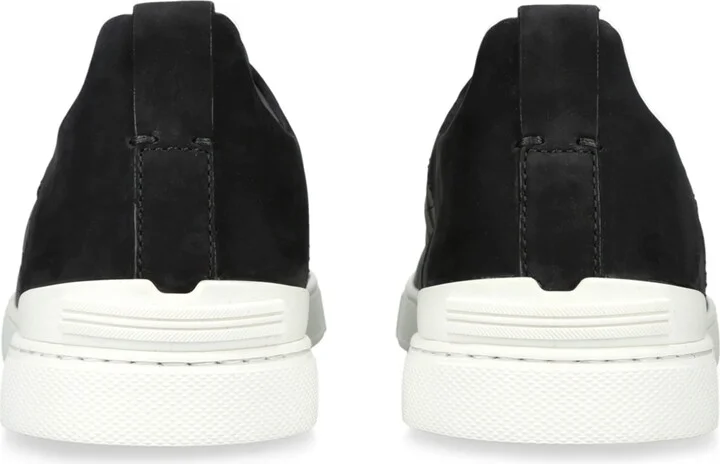 Zegna Crocodile Leather Triple Stitch Secondskin Sneakers - Image 2