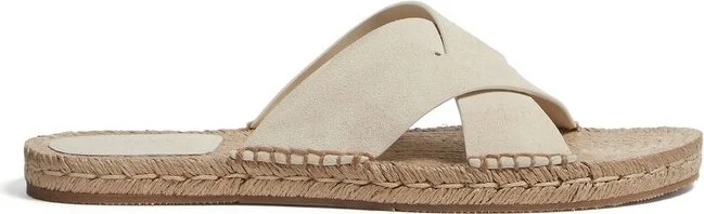 Zegna Crossover Open-Toe Espadrille Sandals