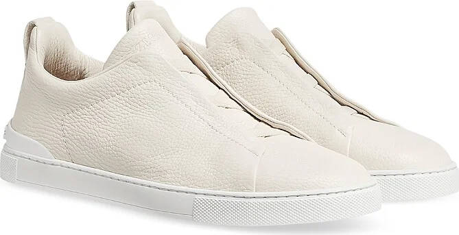 Zegna Deerskin Triple Stitch Sneakers