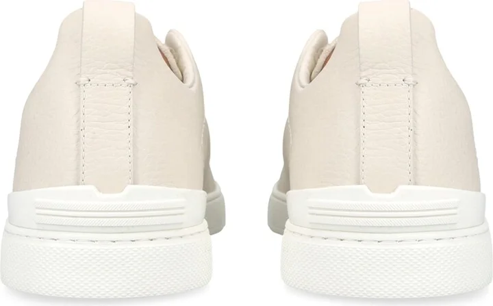 Zegna Leather and Suede Triple Stitch Sneakers - Image 2