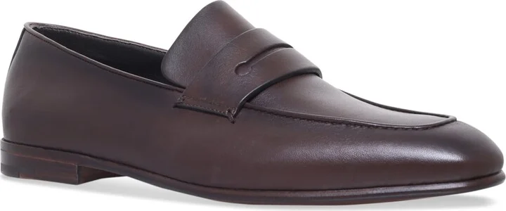 Zegna Leather Asola Penny Loafers