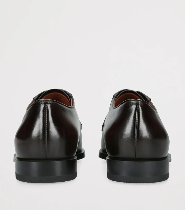 Zegna Leather Classic Flex Derby Shoes - Image 2