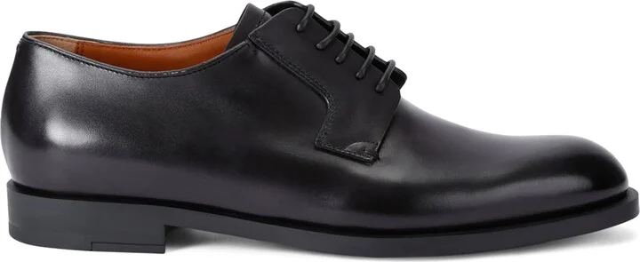 Zegna Leather Classic Flex Derby Shoes