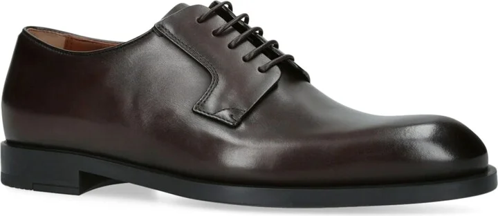 Zegna Leather Classic Flex Derby Shoes