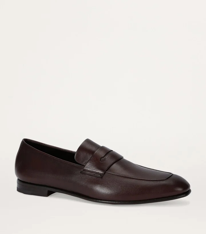 Zegna Leather L'Asola Loafers - Image 3