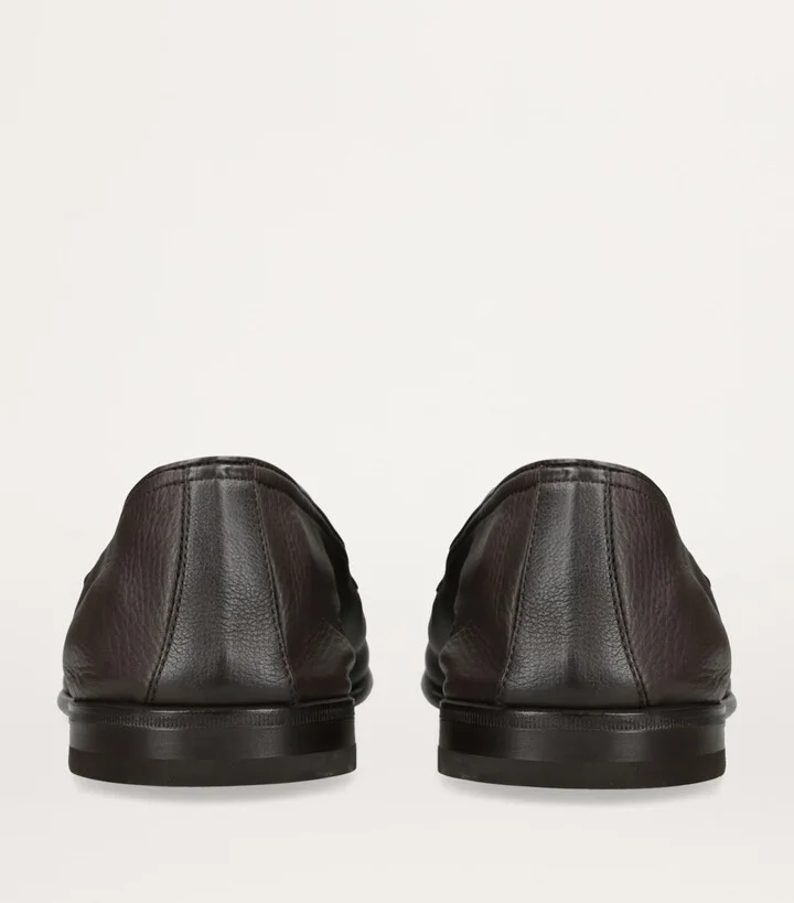 Zegna Leather L'Asola Loafers - Image 2