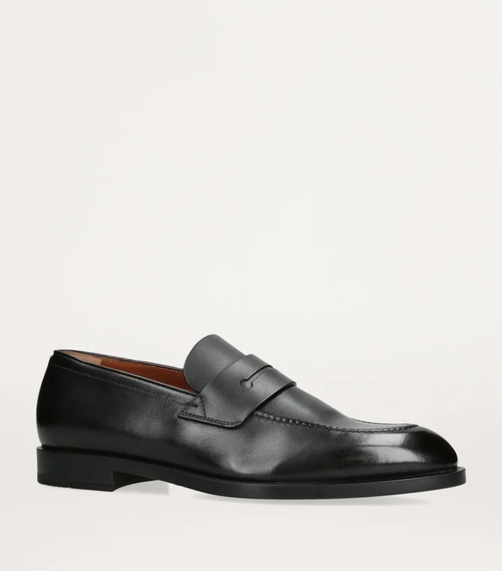 Zegna Leather L'Asola Loafers - Image 3