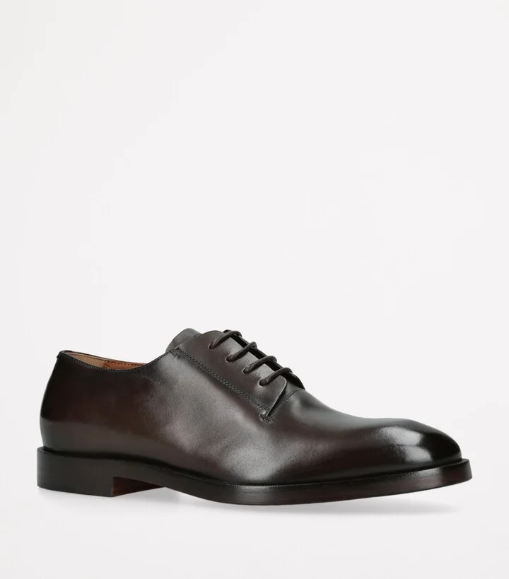 Zegna Leather Torino Derby Shoes - Image 3