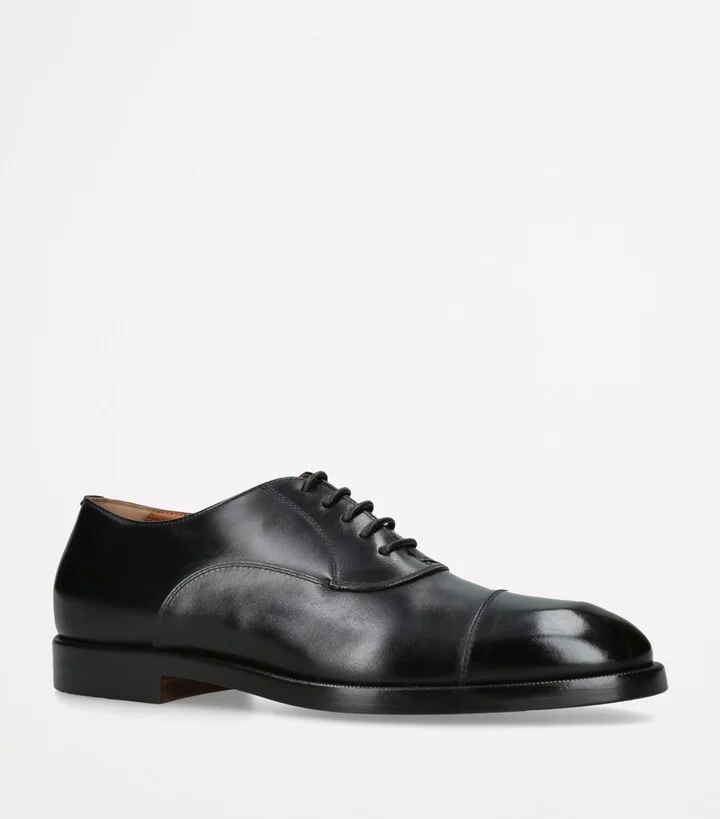 Zegna Leather Torino Oxford Shoes - Image 3