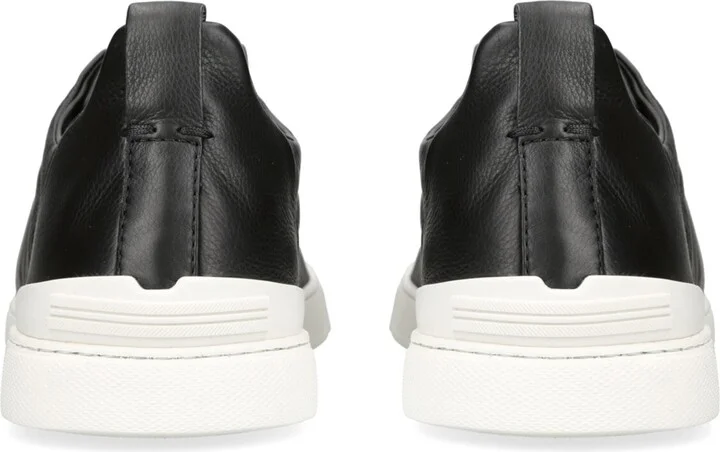 Zegna Leather Triple Stitch Secondskin Sneakers - Image 2