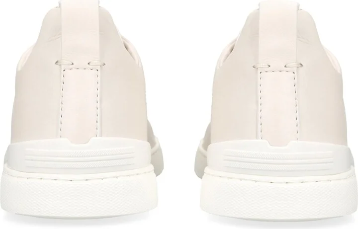 Zegna Leather Triple Stitch Secondskin Sneakers - Image 2