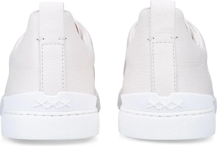 Zegna Leather Triple Stitch Sneakers - Image 2
