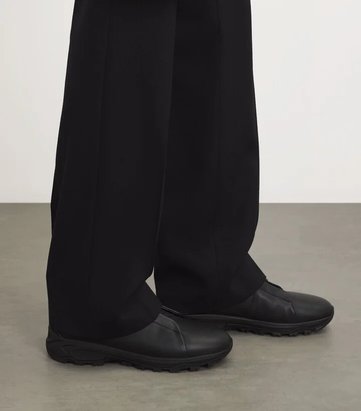 Zegna Leather Triple Stitch Vetta Sneakers - Image 2