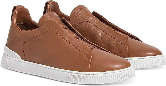 Zegna Men's Triple Stitch Secondskin Sneakers