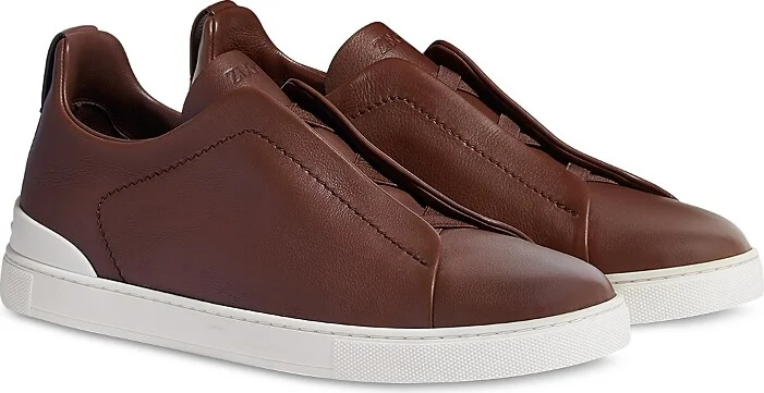 Zegna Men's Triple Stitch Secondskin Sneakers