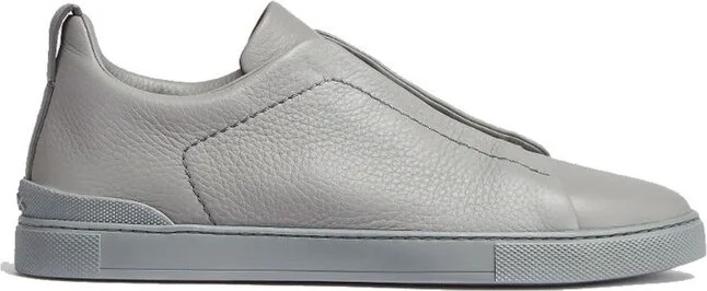 Zegna Round Toe Slip-On Sneakers