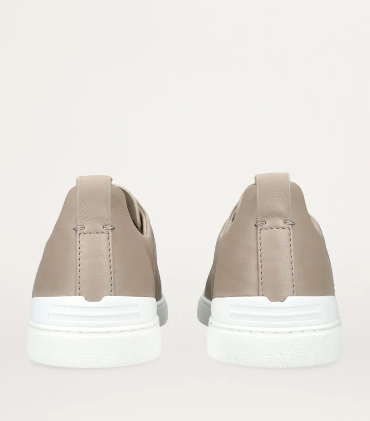 Zegna Shearling Triple Stitch Secondskin Sneakers - Image 2