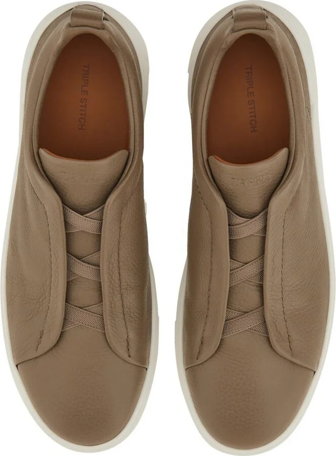 Zegna Sneaker Low Top Triple Stitch - Image 4