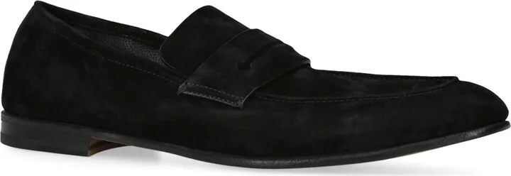 Zegna Suede L'Asola Loafers - Image 3