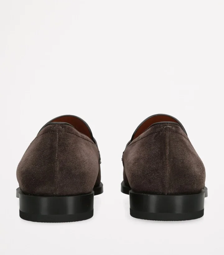 Zegna Suede L'Asola Loafers - Image 2