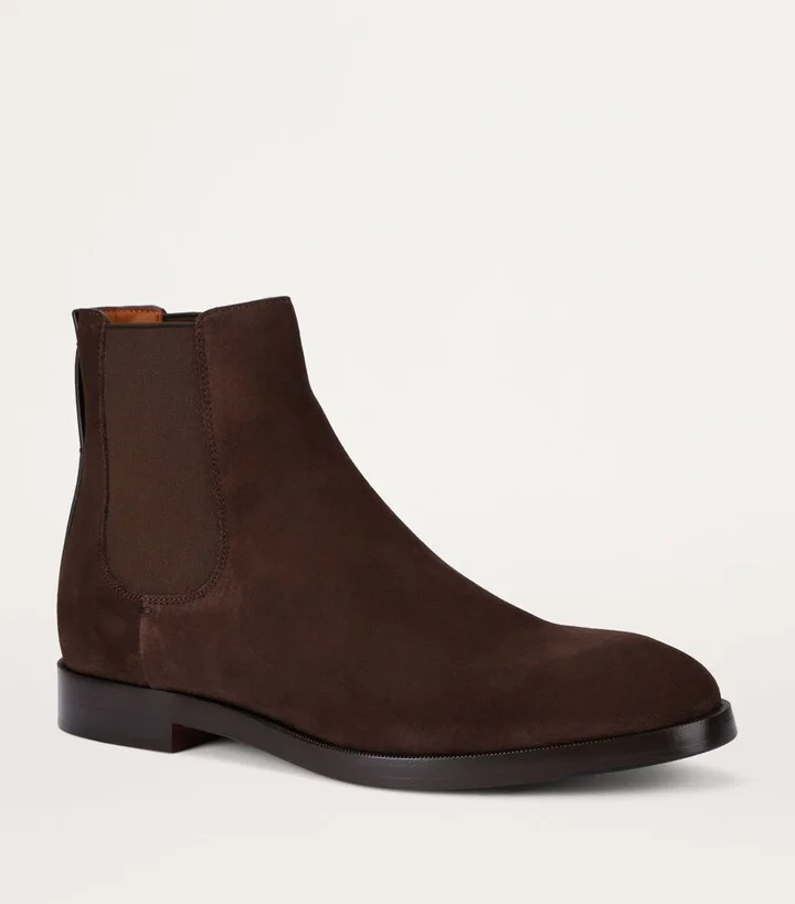 Zegna Suede Torino Chelsea Boots - Image 3