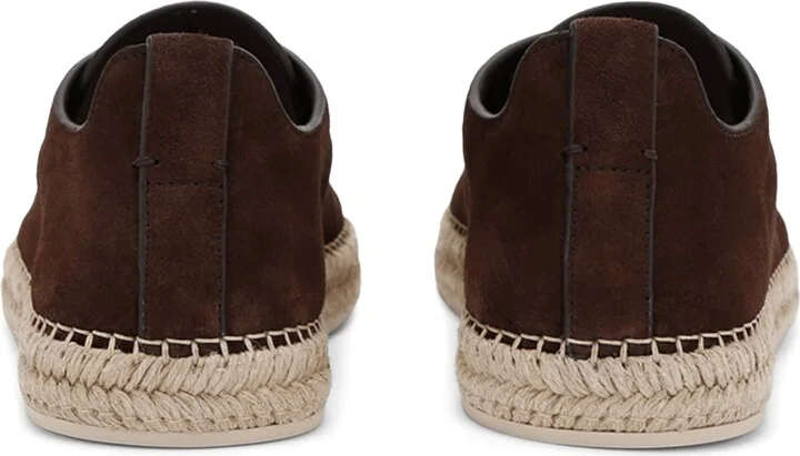 Zegna Suede Triple Stitch Espadrilles - Image 2