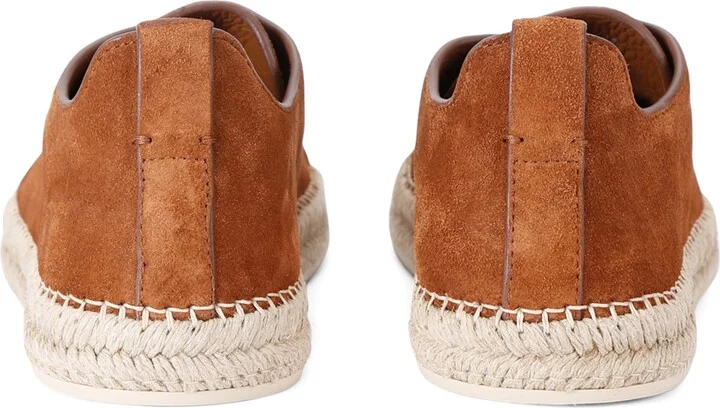 Zegna Suede Triple Stitch Espadrilles - Image 2