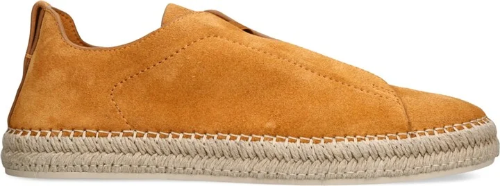 Zegna Suede Triple Stitch Espadrilles