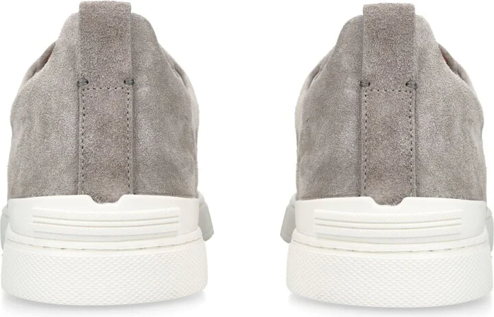 Zegna Suede Triple Stitch Sneakers - Image 2