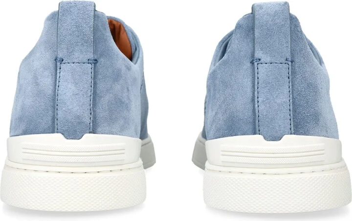 Zegna Suede Triple Stitch Sneakers - Image 2