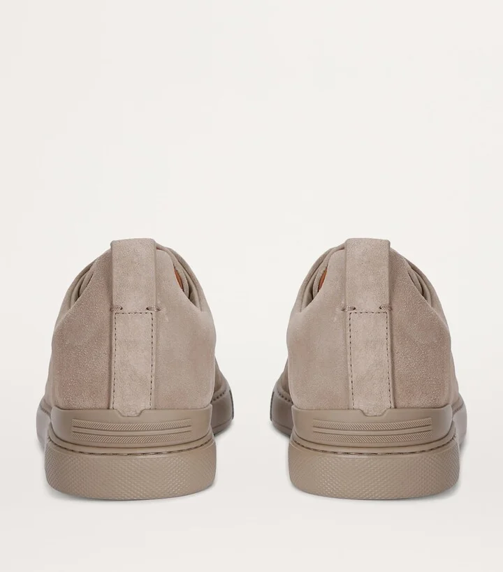 Zegna Suede Triple Stitch Sneakers - Image 2