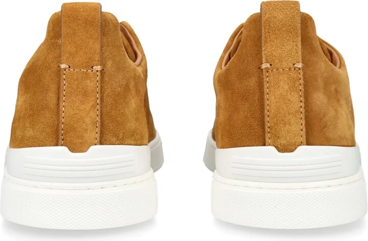 Zegna Suede Triple Stitch Sneakers - Image 2