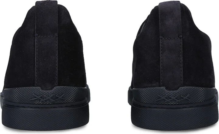 Zegna Suede Triple Stitch Sneakers - Image 2