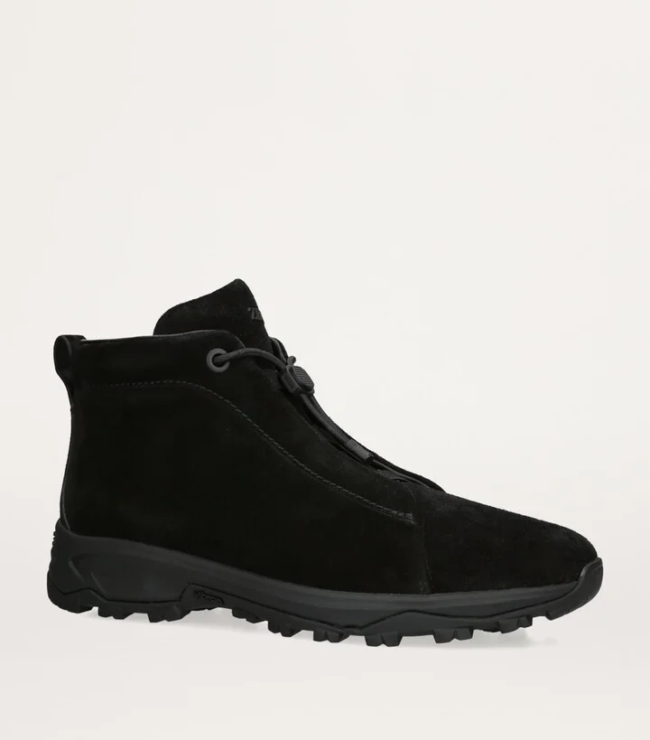 Zegna Suede Triple Stitch Vetta Sneakers - Image 3