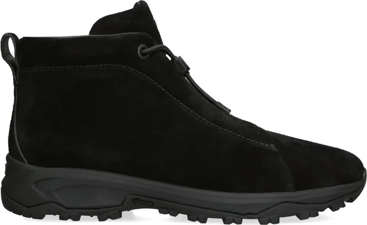 Zegna Suede Triple Stitch Vetta Sneakers