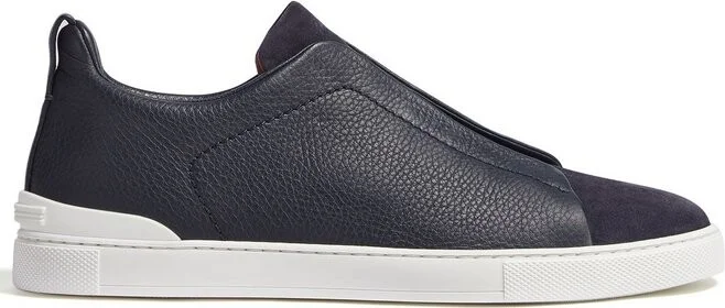 Zegna Triple Stitch Round-Toe Sneakers