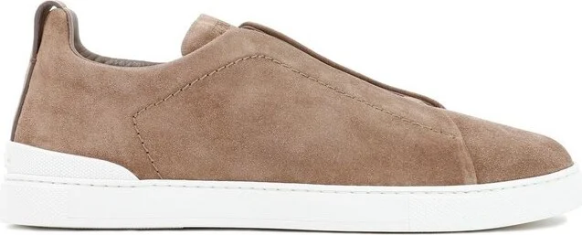 Zegna Triple Stitch Slip-On Sneakers