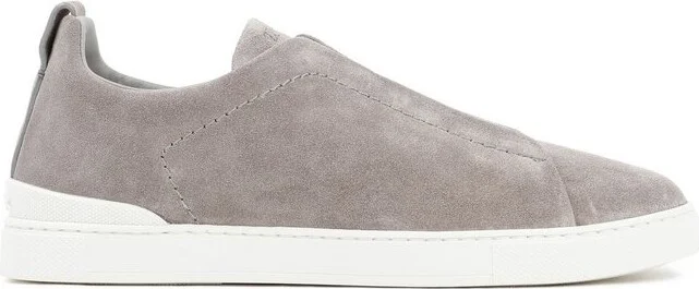 Zegna Triple Stitch Slip-On Sneakers