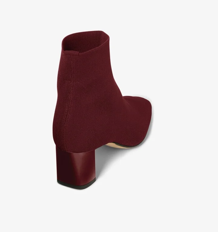 Zelda Boot - 3D-Knit - Burgundy - Image 2