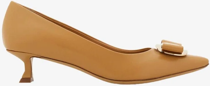 Zelma 40 Vara Bow Nappa Leather Pumps