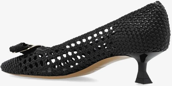 Zelma 40 Woven Leather Pumps - Image 2