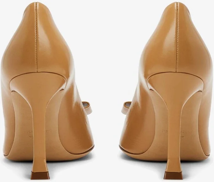 Zelma 85 Vara Bow Nappa Leather Pumps - Image 2